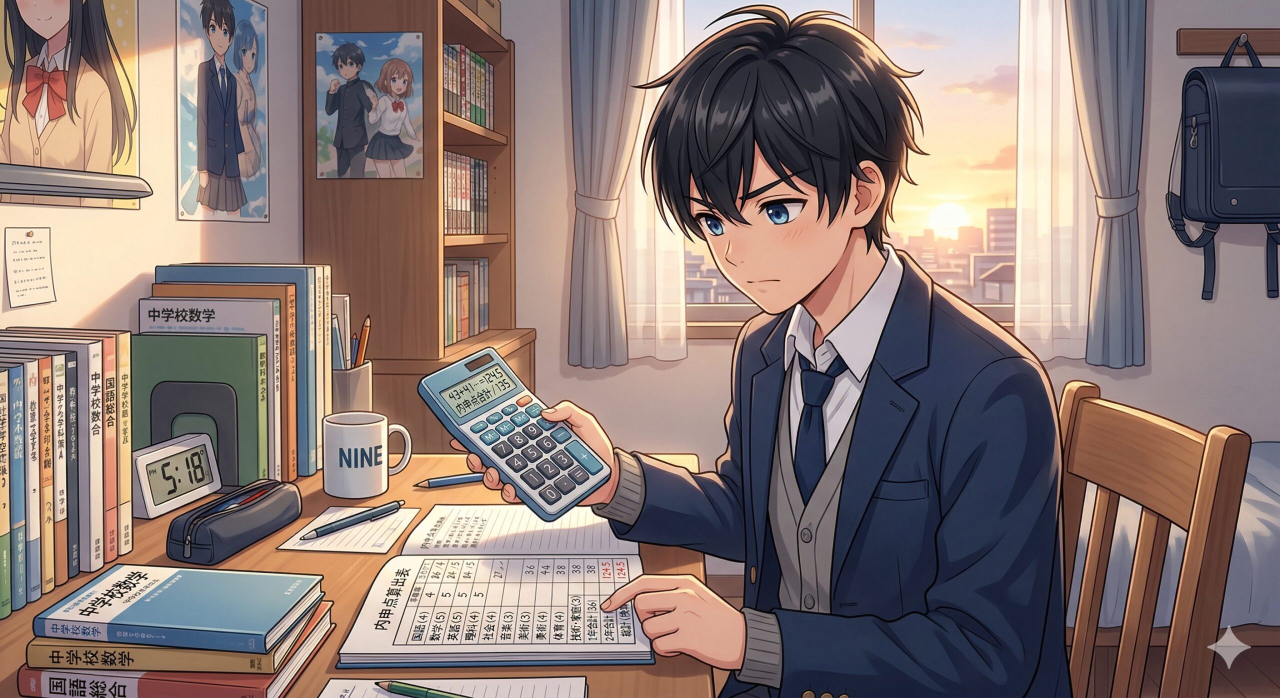 内申点計算の全手順