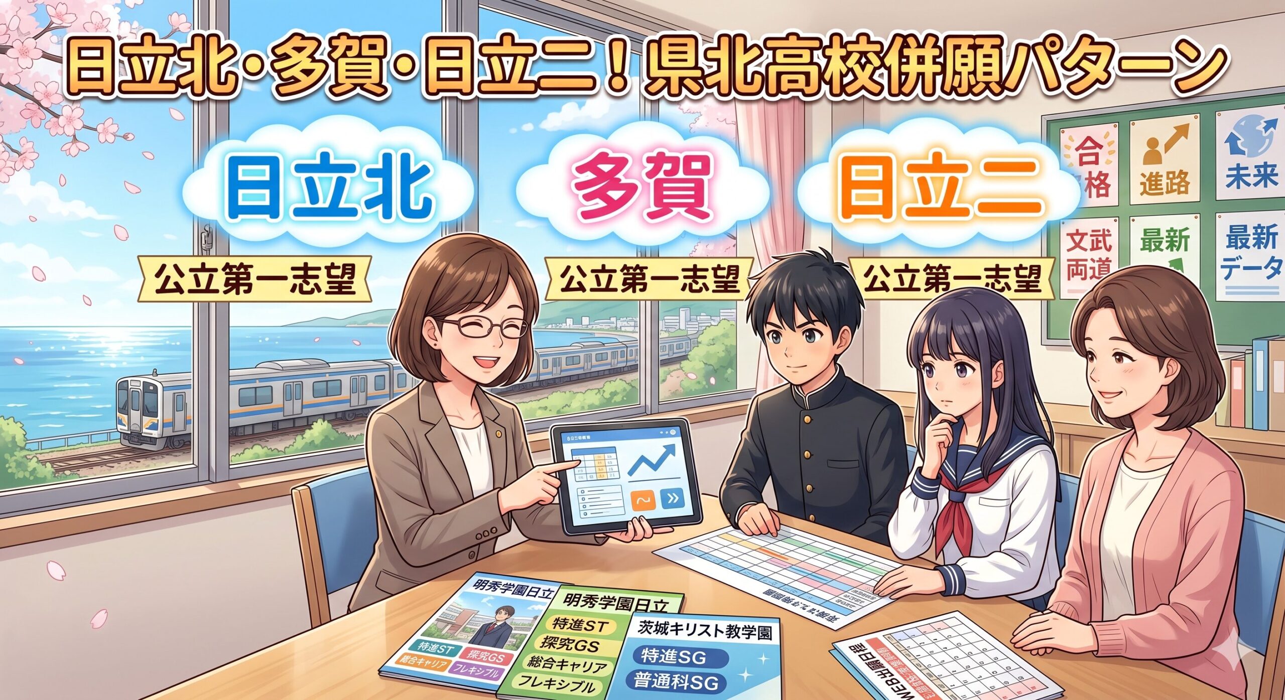 日立北・多賀・日立二！県北高校併願パターン