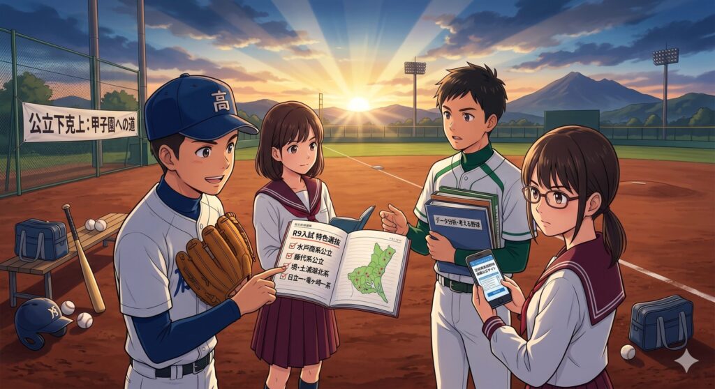 茨城で野球が強い公立高校はどこ？強豪校分析