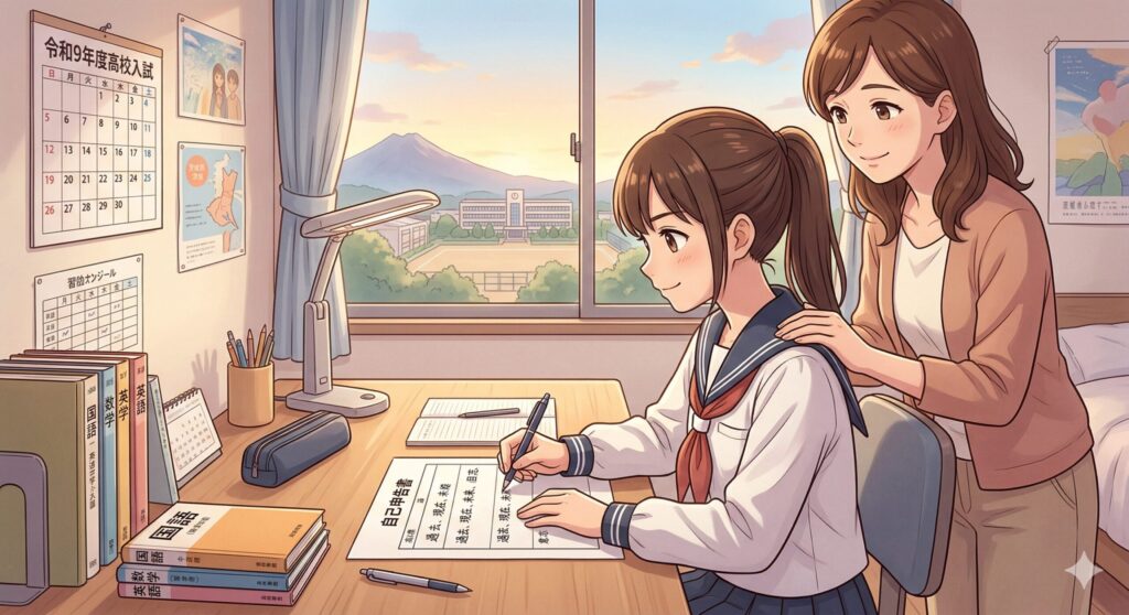 茨城の不登校から高校受験！自己申告書術