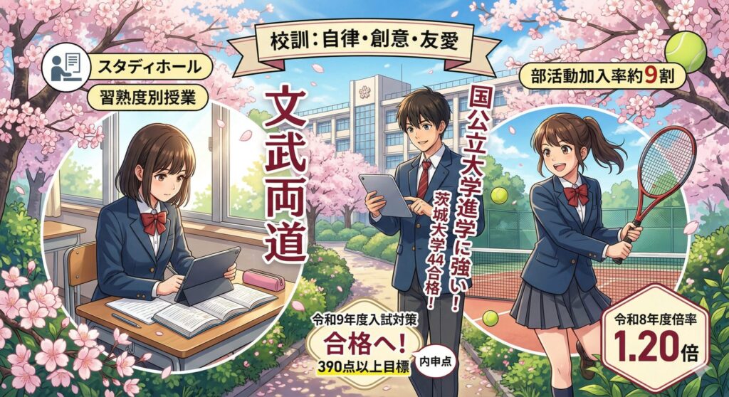 茨城の人気校！水戸桜ノ牧の校風と倍率