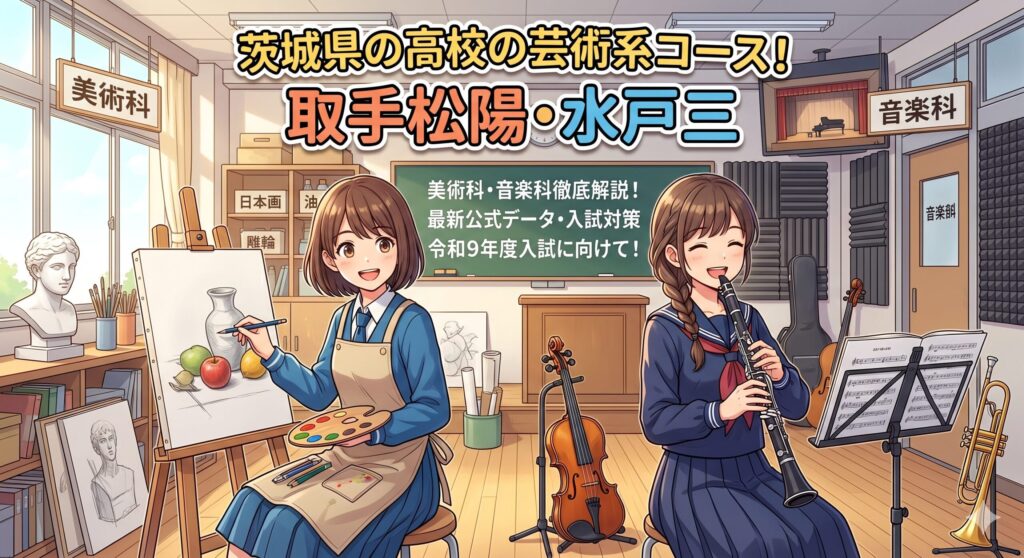 茨城の芸術系コース！取手松陽・水戸三高校の魅力