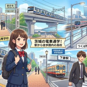 茨城の電車通学！駅から徒歩圏内の高校