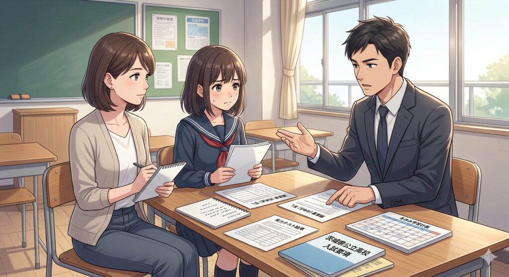 茨城の高校受験三者面談！親が聞くべき事