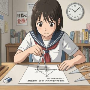 茨城入試は定規コンパス持ち込み禁止！