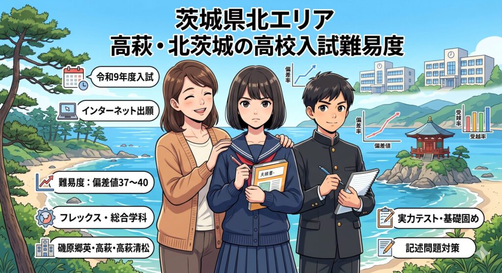 茨城県北エリア高萩・北茨城の高校入試難易度