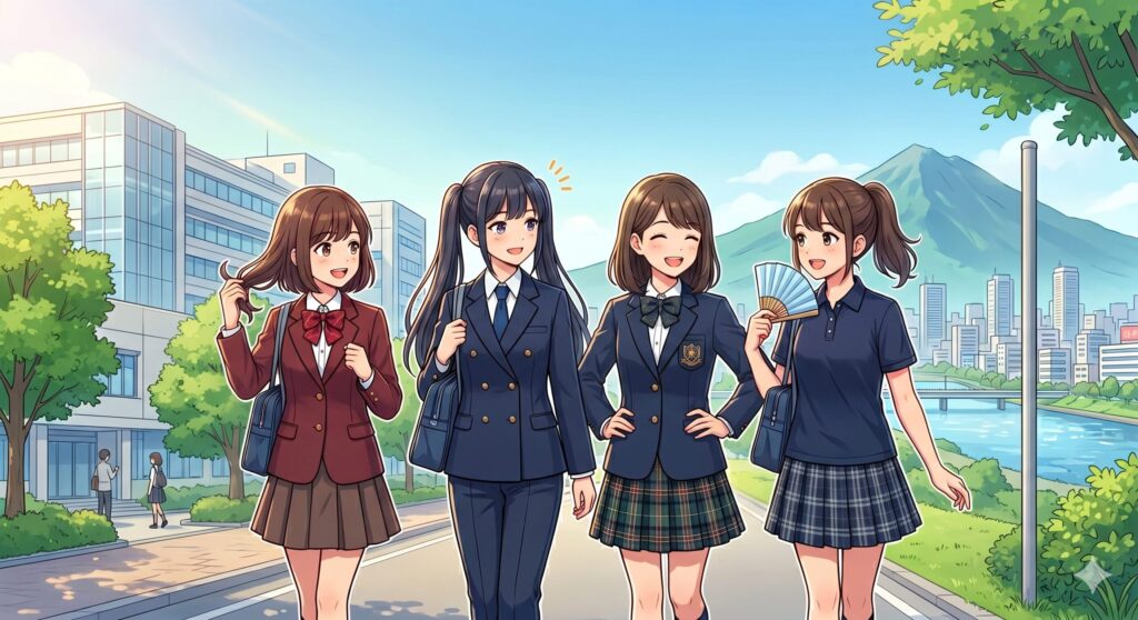 茨城県南の女子に人気の制服は？私立公立高校