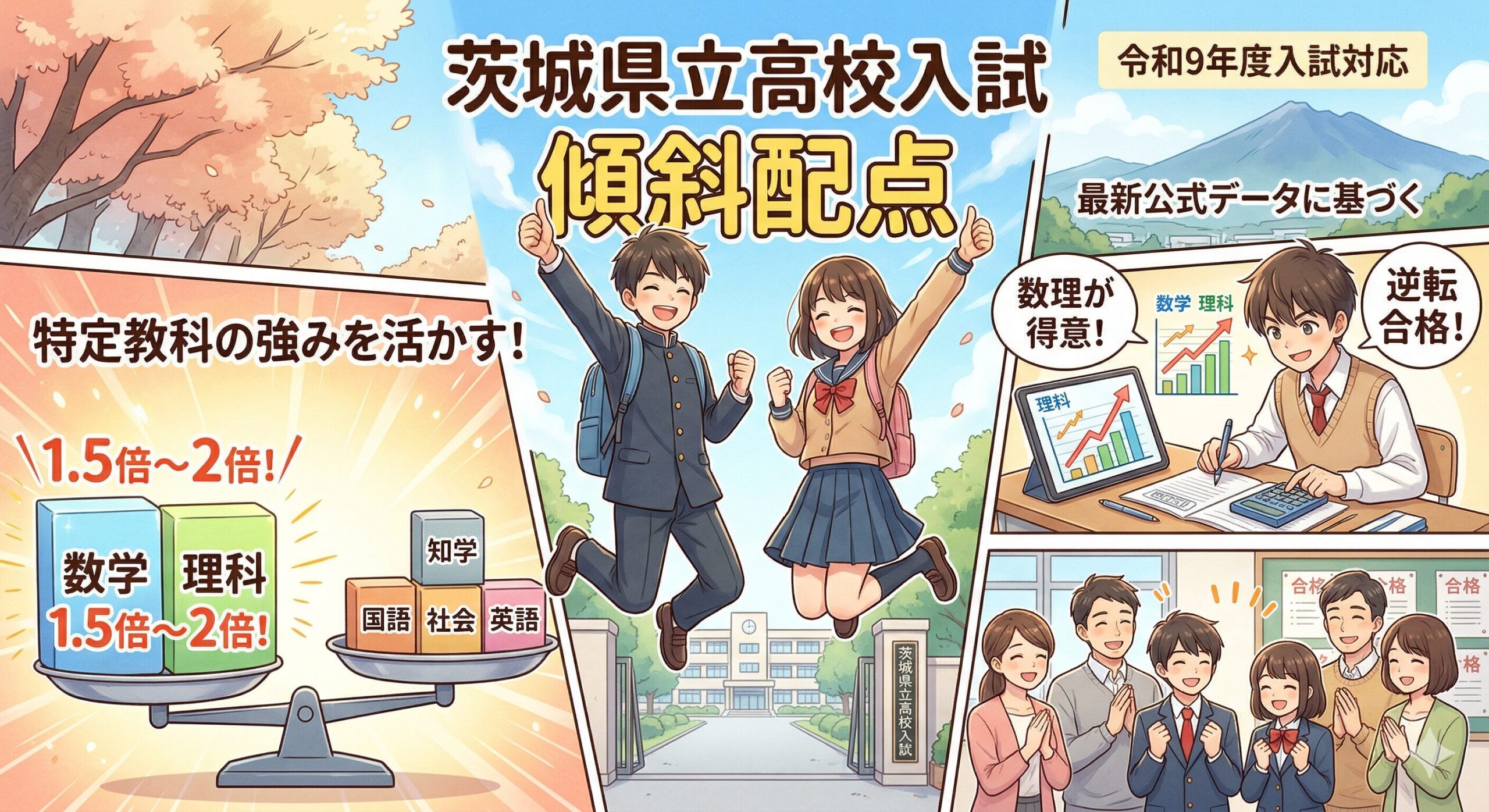 茨城県立高の傾斜配点！特定教科の強みを活かして合格を掴む戦略