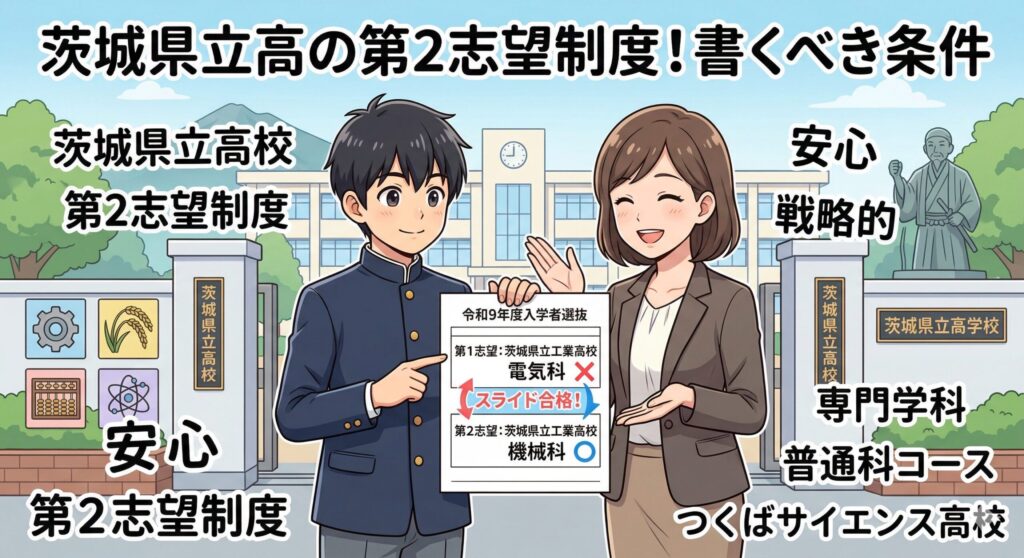 茨城県立高の第2志望制度！書くべき条件
