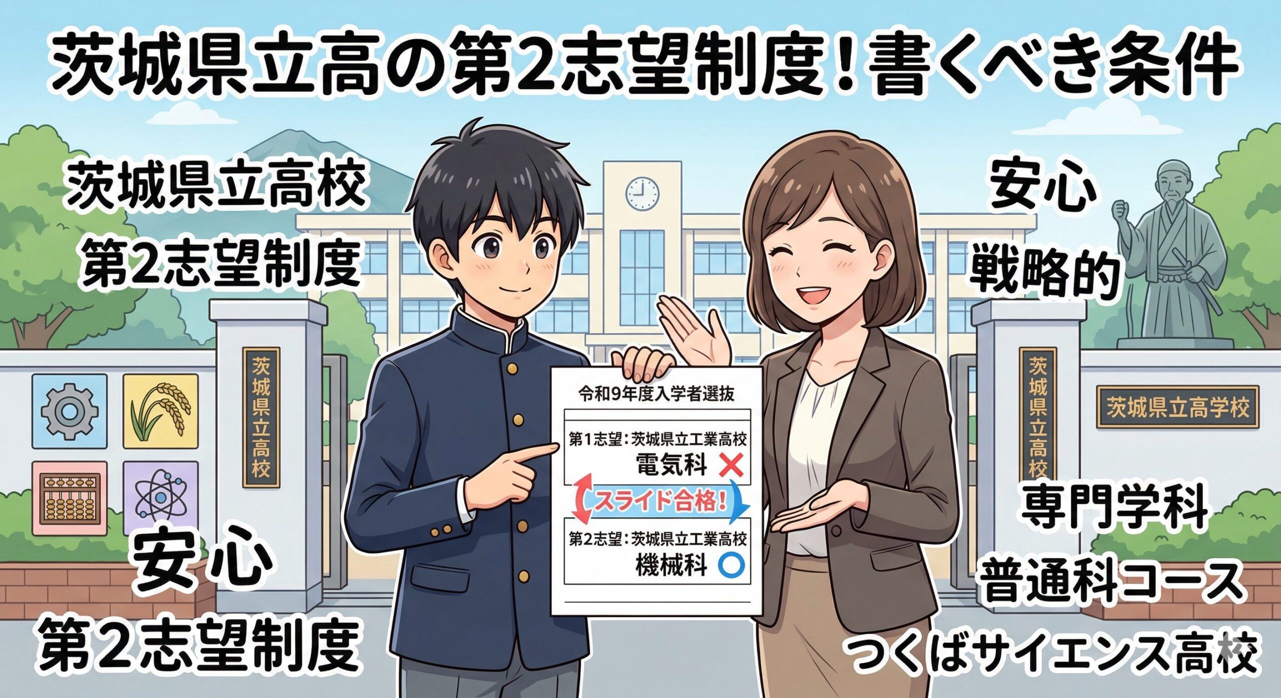 茨城県立高の第2志望制度！書くべき条件