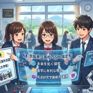 茨城県立高校SSH指定校！進学に有利な理由