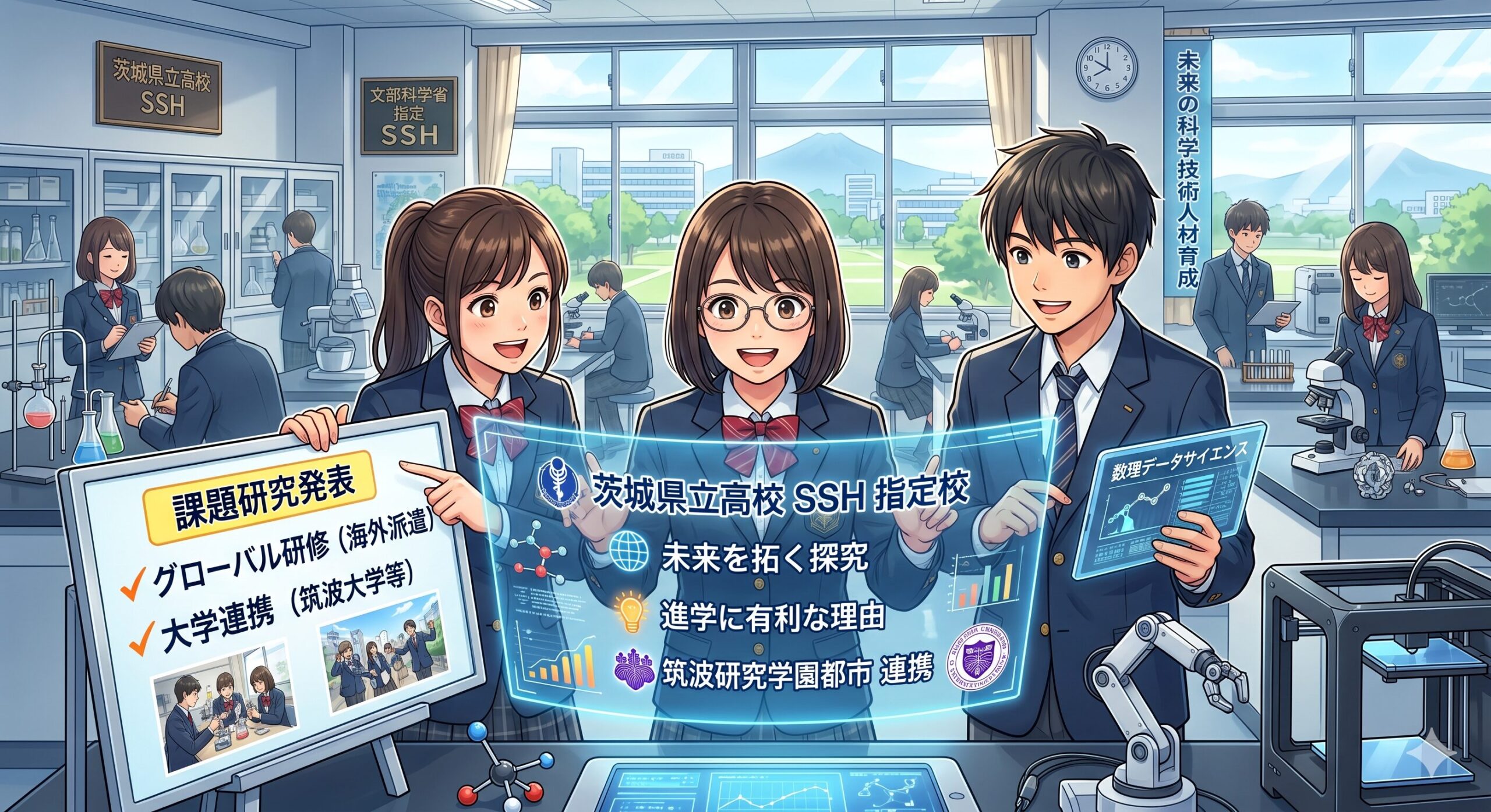 茨城県立高校SSH指定校！進学に有利な理由