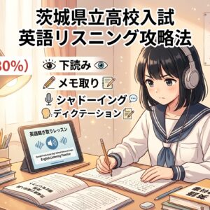 茨城県立高校入試の英語リスニング配点25%の攻略法