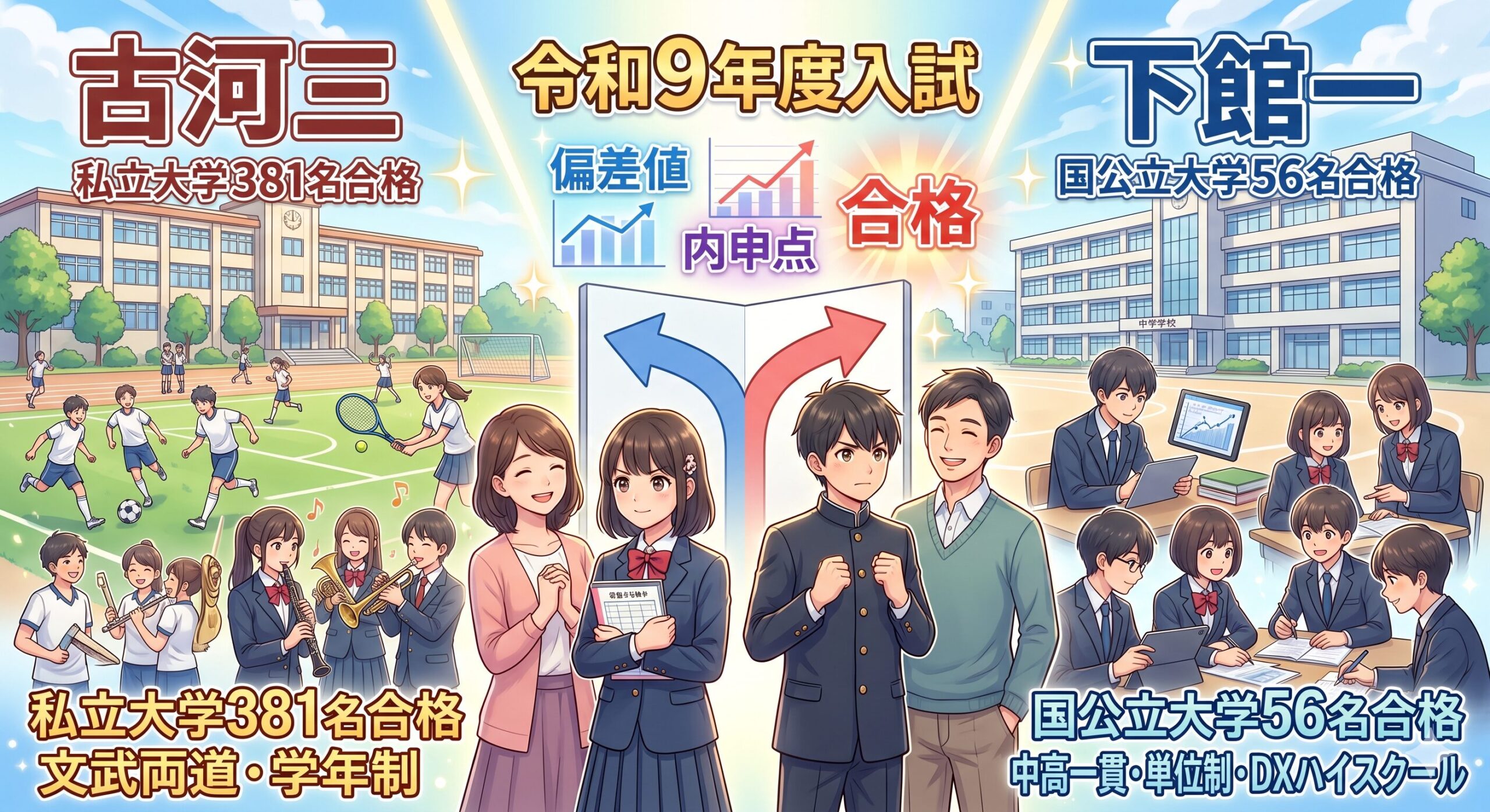 茨城県西の人気校！古河三・下館一の偏差値