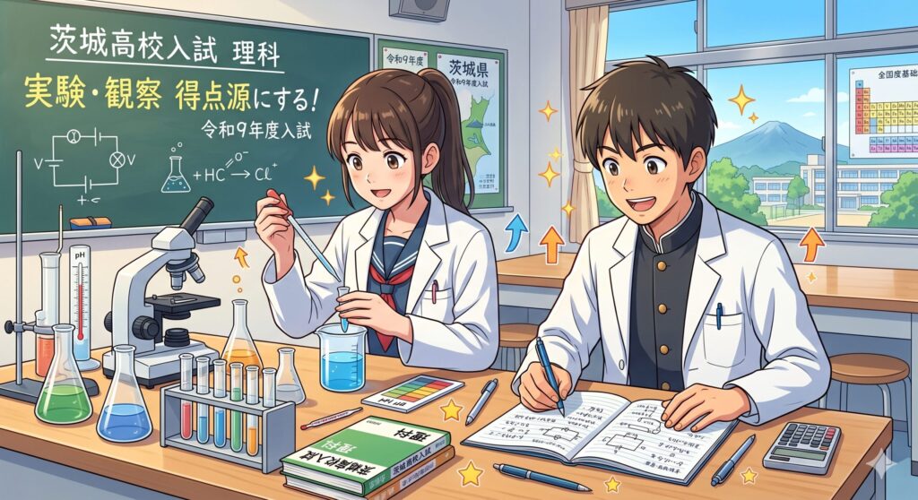 茨城高校入試理科の実験観察！得点源にする術