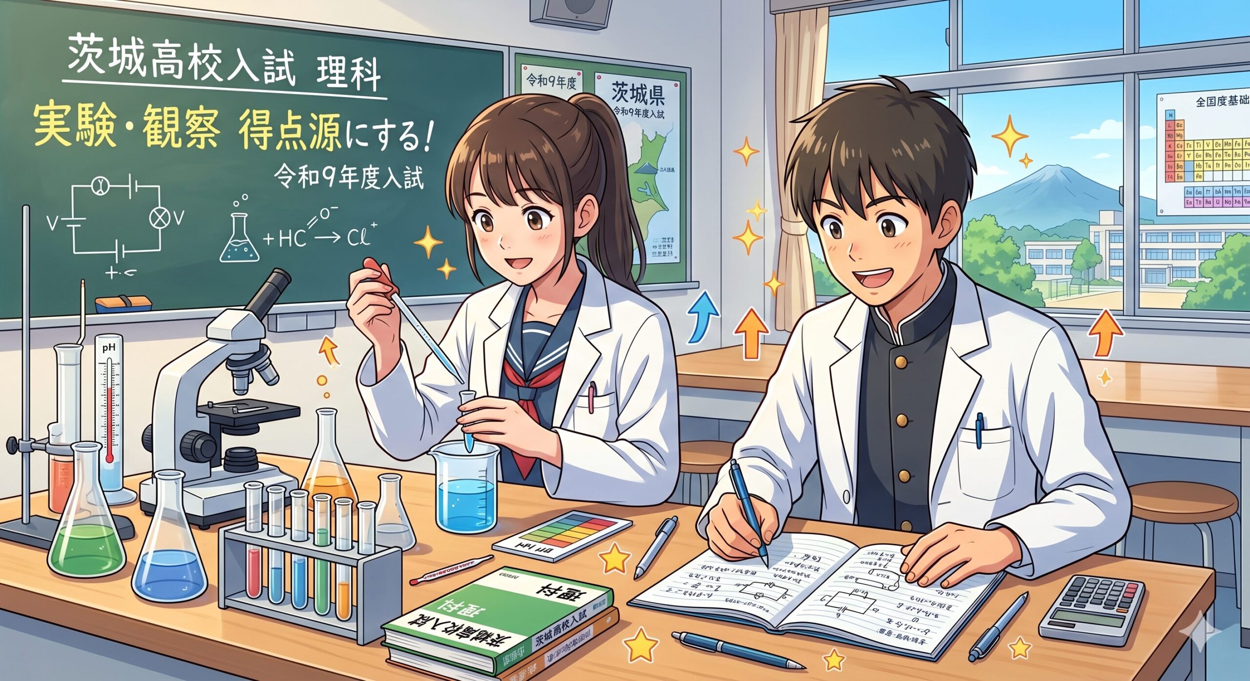 茨城高校入試理科の実験観察！得点源にする術