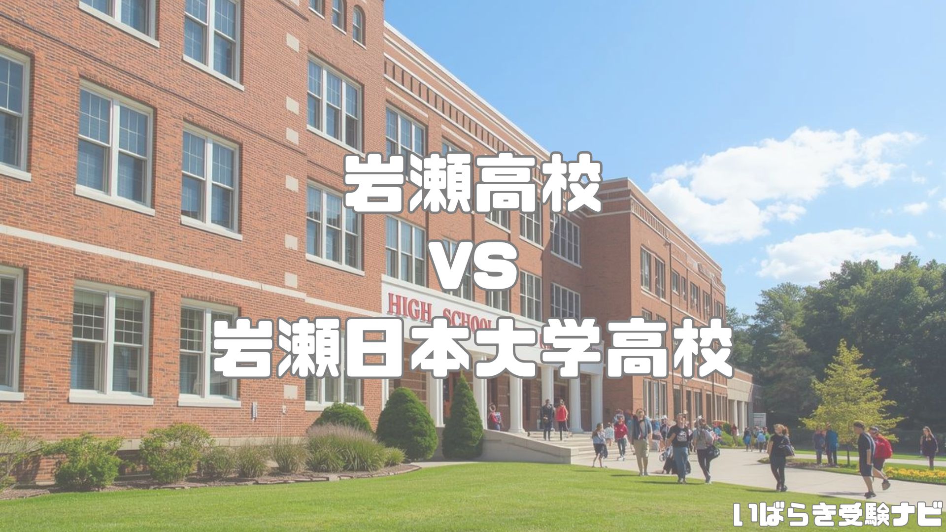 岩瀬高校vs岩瀬日本大学高校